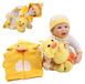 Jaune Ensemble de poupée pour bébé avec canard en peluche pour enfants