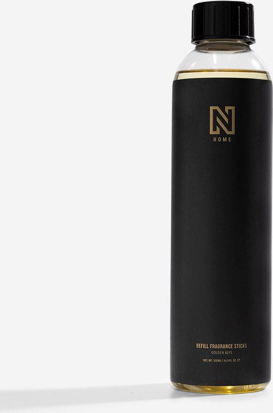 N Home Golden Alps Geurstokken Navulling - 500ML - Houtachtig