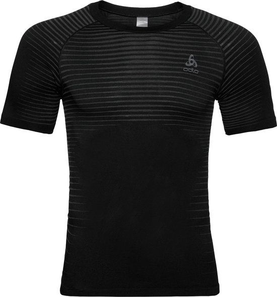 Odlo Men's Performance Light Short Sleeve Crew Neck Baselayer - Black - Size S