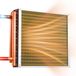 VEVOR Lamellenwarmtewisselaar 457x457mm, 35,2KW Warmtewisselaar met Koperen Aansluitingen en Aluminium Lamellen