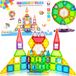 Malplay Blocs de construction magnétiques, puzzles et jouets de construction pour enfants, 130 pièces, convient comme cadeau à partir de 3 ans
