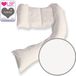 DreamGenii White Cotton Jersey Pregnancy Support and Feeding Pillow