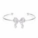 Cilla Jewels Zilverkleurige Open Damesarmband met Strik van Edelstaal