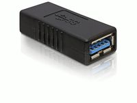 Delock USB 3.0 A - A Verloopstekker - Zwart