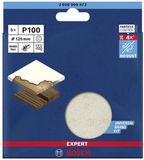 Bosch EXPERT M480 - Toile abrasive pour ponceuse excentrique - 150mm - G 100 - 5 pièces