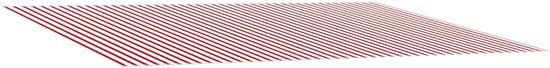 vidaXL Tissu de remplacement pour parasol Rouge et blanc 480 cm