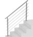 VEVOR RVS trapleuning leuning 5 dwarsbalken 1500x104x1060mm