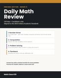 Indiana 5th Grade Daily Math Review