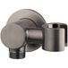 Wiesbaden Wandaansluitbocht met Kantelbare Handdouchehouder - Rond - 1/2 Inch - Gunmetal