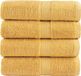 vidaXL Premium handdoeken SOLUND 4 stuks goud 30x30cm 600 g/m²