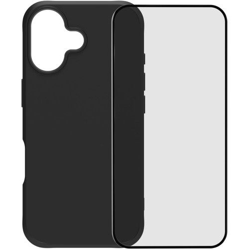BlueBuilt Protective Back Cover met MagSafe iPhone 17 Zwart + Screenprotector Glas