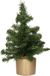 Edelman Bv Mini arbre artificiel/sapin de Noël artificiel vert 45 cm avec pot doré