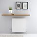 Hudson Reed Merus Plaque radiateur convecteur chauffage type 21 (T21) horizontal plat design - blanc | 60cm x 60cm - 779 Watt