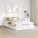Maison Exclusive - Cadre de lit ottoman sans matelas blanc 140x190 cm similicuir