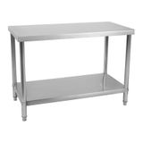 Royal Catering Roestvrij stalen werktafel - 120 x 60 cm - max. draagcapaciteit 110 kg