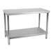 Royal Catering Roestvrij stalen werktafel - 120 x 60 cm - max. draagcapaciteit 110 kg