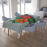 Bonamaison Tafelkleed, Anti-Mold, Sneldrogend, Waterdicht, 100% Polyester Tafellaken, 140cm x 200cm - Ontworpen en Vervaardigd in Turkije