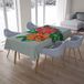Bonamaison Tafelkleed, Anti-Mold, Sneldrogend, Waterdicht, 100% Polyester Tafellaken, 140cm x 200cm - Ontworpen en Vervaardigd in Turkije
