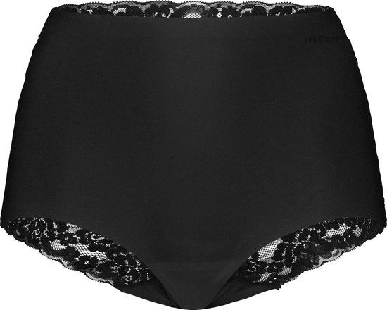 ten Cate Secrets High Waist Slip met Kant - Zwart - Maat S