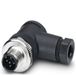 Phoenix Contact 1663129 M12 Noir, Acier inoxydable Connecteur de câble