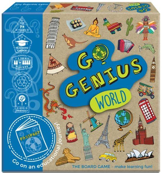 Merkloos GO GENIUS WORLD. Educatief spel