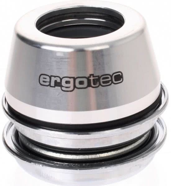 ERGOTEC Balhoofdstel 18 2mm Met Draad 1 1/8 Inch Alloy Zilver zwart