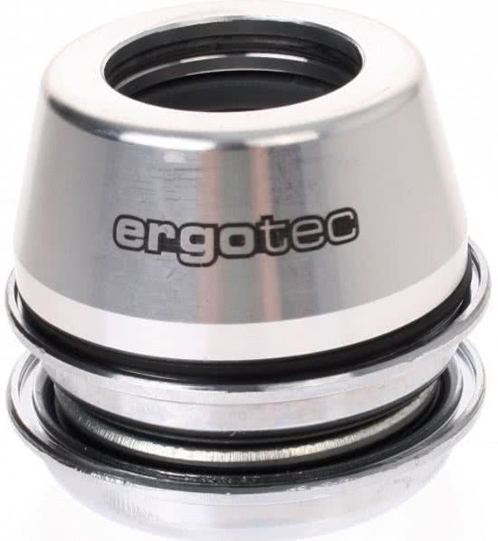 ERGOTEC Balhoofdstel 18,2mm Met Draad 1 1/8 Inch Alloy Zilver - Zwart