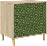 vidaXL Badkamerkast GELEEN Sonoma 60 x 40 x 60 cm Bewerkt hout