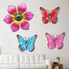 Ibenzoa® Métal Décorations florales : Sculptures pour jardin et terrasse - Lanternes à vent et décoration murale