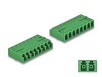 DeLOCK 87929 Adaptateur fibre optique LC/LC Vert