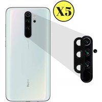 Phonillico Xiaomi Set van 5 geharde camerabeschermingsbrillen voor REDMI NOTE 8 PRO