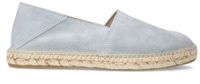 Manfield - Heren - Lichtblauwe suède espadrilles - Maat 45