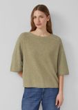s.Oliver Strickpullover Olijfgroen Katoen/Polyamide XL