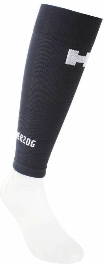 Herzog Pro Compressietubes Pro Zwart-Zilver - Lang Kuitomvang