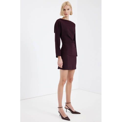 Mango mini jurk donkerrood