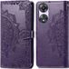 iMoshion Hoesje Oppo A58 - Mandala Bookcase - Paars - 3 Pasjes