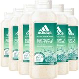 Adidas Shower Gel Active Skin & Mind Skin Detox W - 6 x 400 ml - Voordeelverpakking