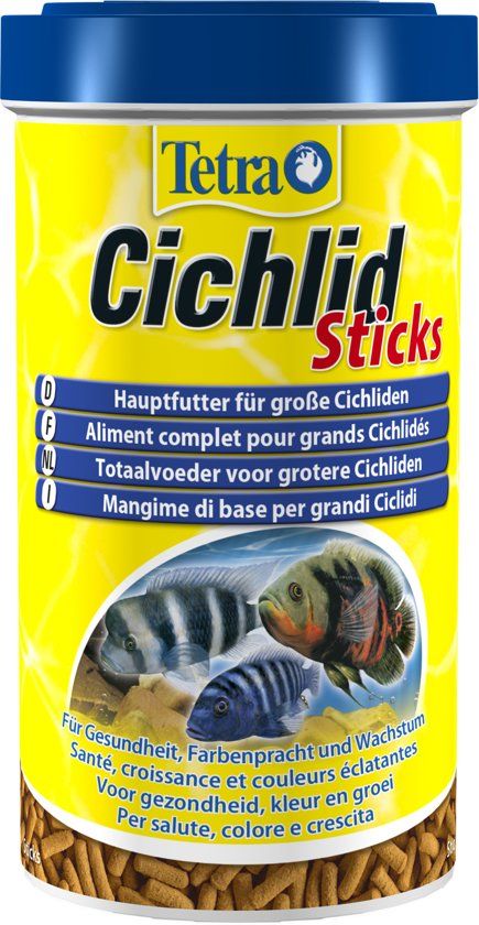 Tetra Cichlid Sticks - Chichliden En Grote Siervissen - 500 ml