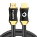 Auronic HDMI Kabel voor 4K Resolutie - Hoge Snelheid met 18Gbps - 60Hz - HDMI naar HDMI - 1 Meter - Zwart/Goud