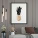 Ananas Poster - 50x70 Cm - Bordure Noire Et Blanche