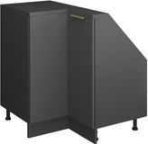 Vicco Rion Kast voor schuine wand Hoekkast – 75.6 x 81.6 cm met 1 deur Antraciet-goud