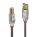 Lindy 36642 USB-kabel 2 m USB 2.0 USB A naar USB B Grijs