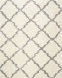 Safavieh Shaggy Indoor Geweven Vloerkleed, Dallas Shag Collectie, SGD257, Ivoor & Grijs, 122 X 183 cm
