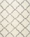 Safavieh Shaggy Indoor Geweven Vloerkleed, Dallas Shag Collectie, SGD257, Ivoor & Grijs, 122 X 183 cm