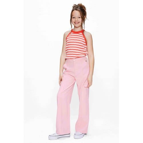 Retour Jeans loose cargobroek roze