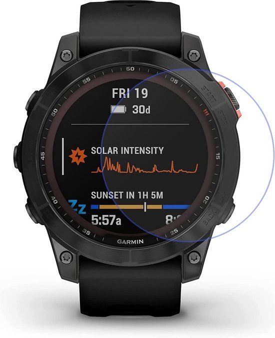Strap-it Garmin Fenix 7 - Solar screen protector - glas - 8720763457683