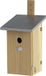 Best for Birds Esschert Design Bv Houten vogelhuisje/nesthuisje 39 cm met kijkluik - Vurenhouten spiegel vogelhuisjes tuindecoraties - Vogelnestje voor kleine tuinvogeltjes