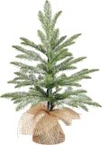 Black Box Trees Brewer Kunstkerstboom in Jute - H45 x Ø36 cm - Frosted Green