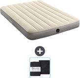 Intex Luchtbed - Twijfelaar - 137 x 191 x 25 cm - Beige