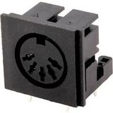Connfly DS1093-07BN50X Prise encastrée embase femelle horizontale Nombre de pôles: 5 noir 1 pc(s) Tray
